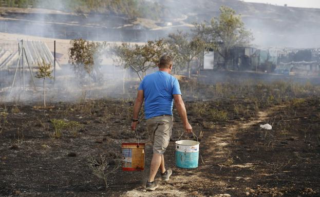 Un Incendio Calcina Hect Reas De Cultivo Y Pinar En El Monte El